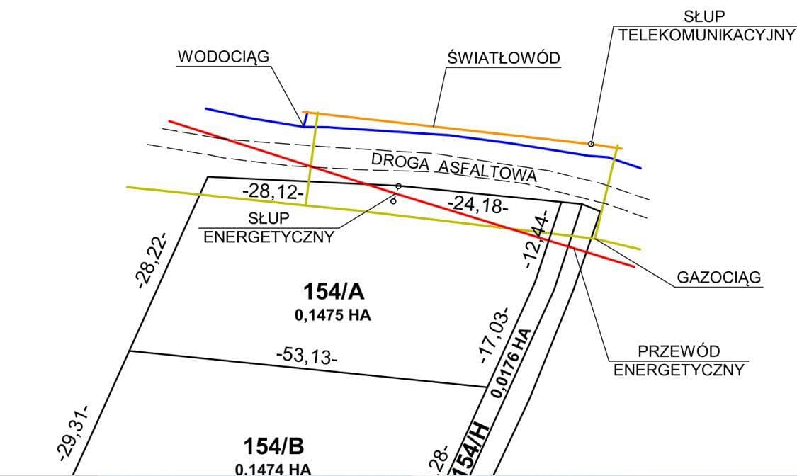 Działka budowana widokowa Glinik 1100m2
