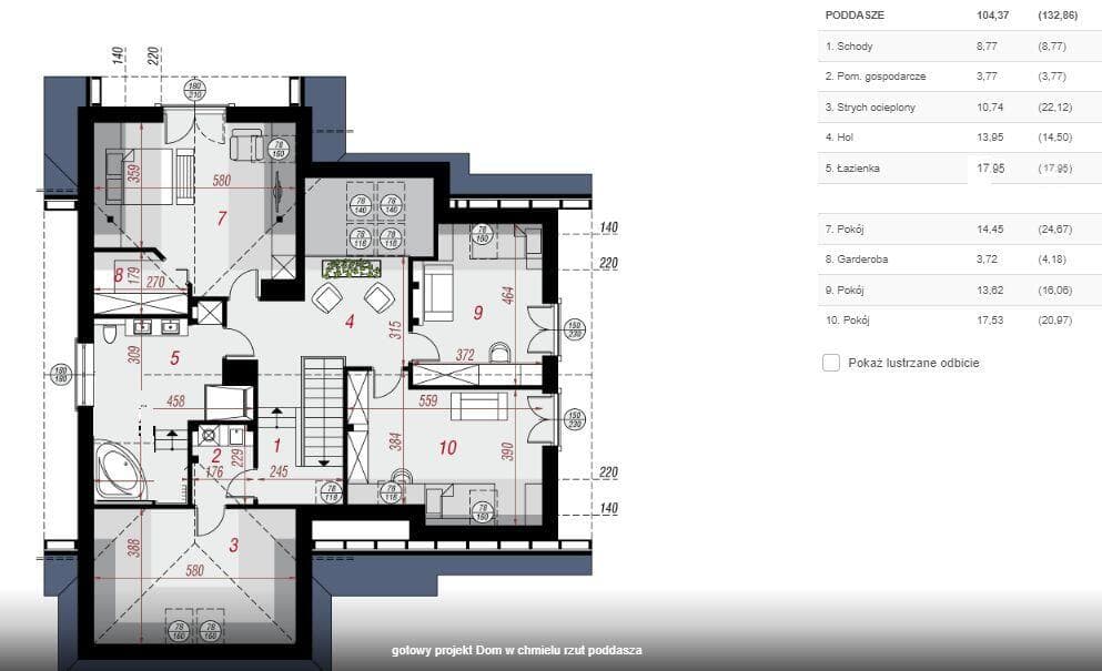 Dom wolnostojący wykończony i umeblowany (178m2 PU) Krzywaczka, działka 1200m2