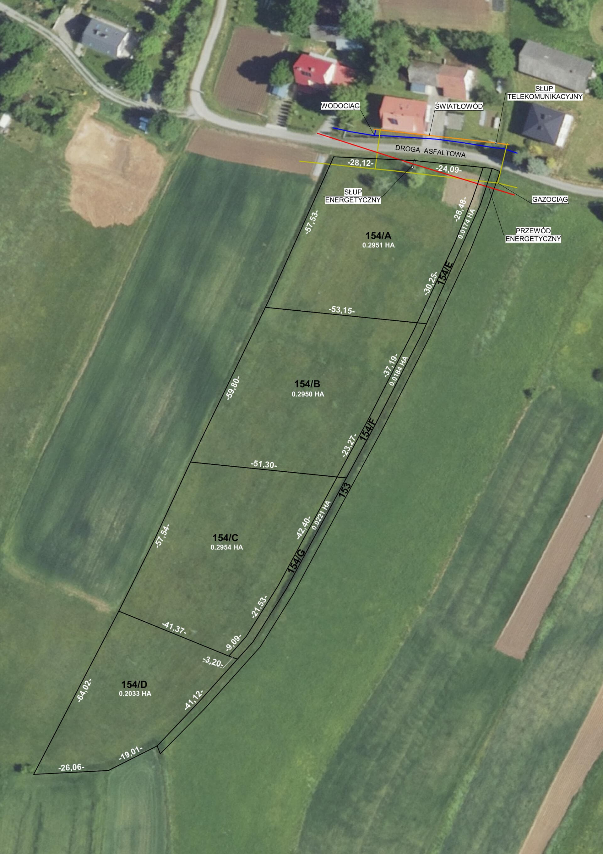 Działka budowlana widokowa Glinik 2000m2