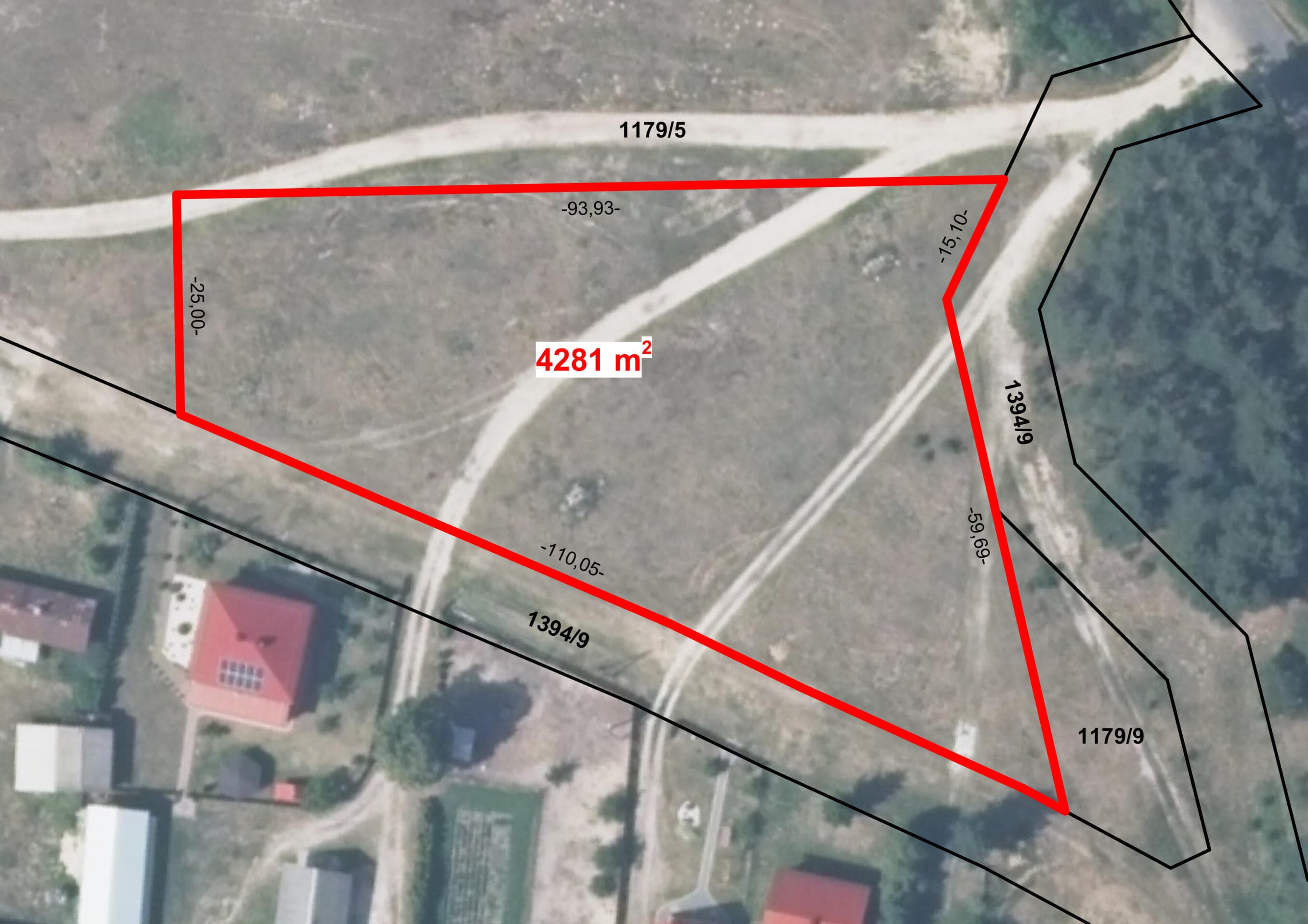 Działka budowlana 4281m2, Płazów - Roztocze