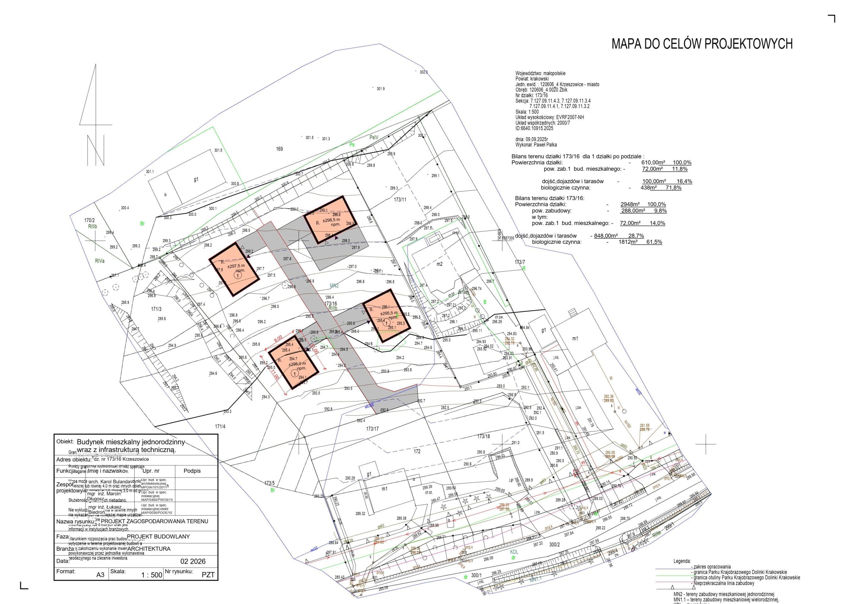 Działka budowlana 1200m2 Krzeszowice , Żbik z PNB
